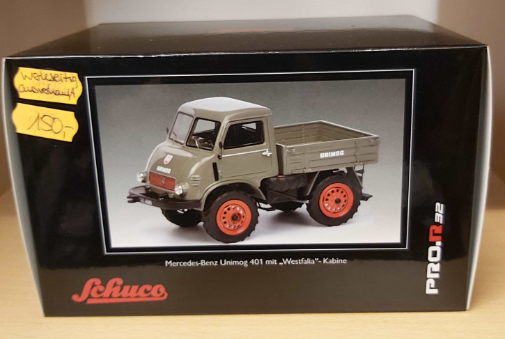 Mercedes Benz Unimog U 401 mit Westfalia-Kabine grau M 1/32 -werkseitig ausverkauft